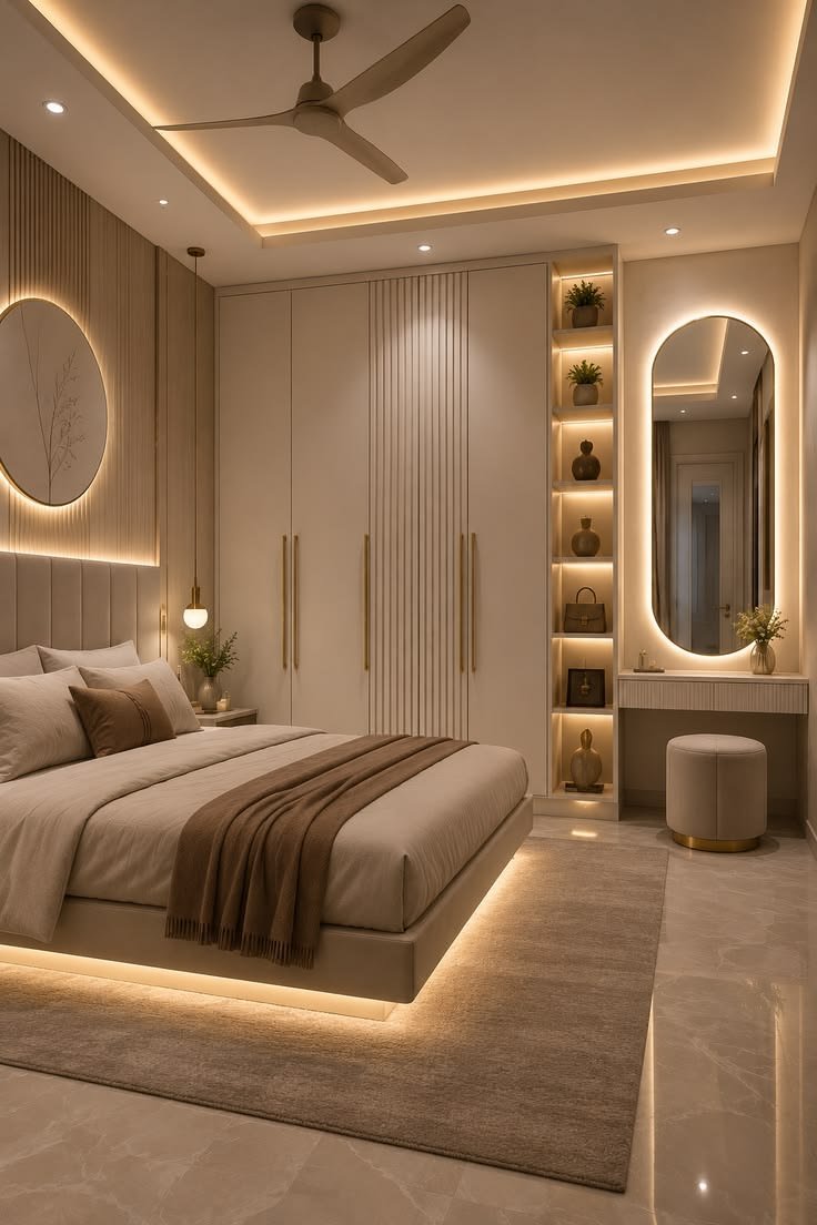 Modern bedroom interior