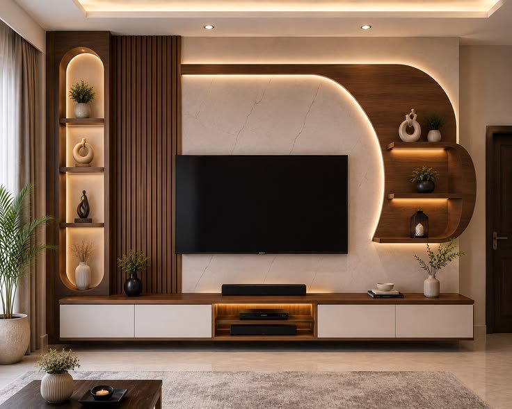 Modern TV unit interior